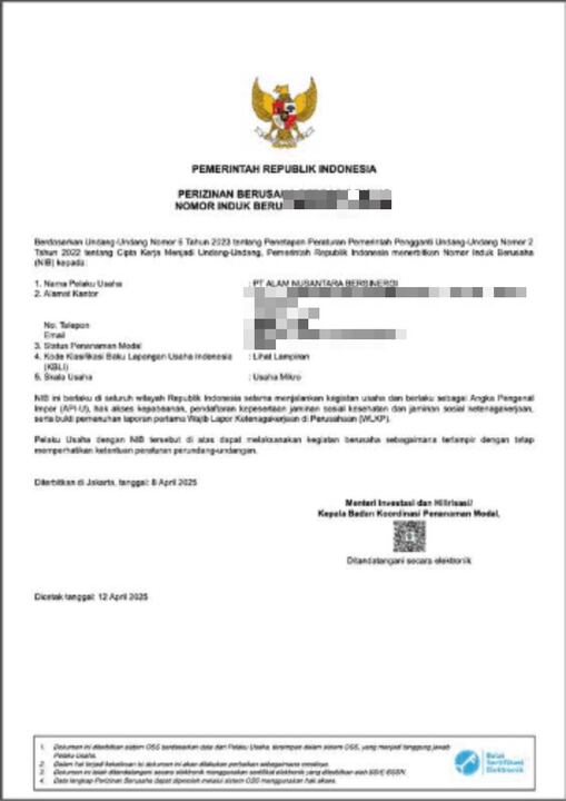 NIB — Perizinan Berusaha